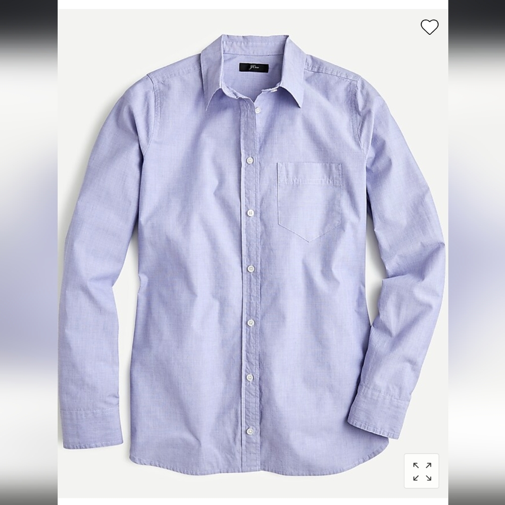 J. Crew Re-imagined Classic-fit boy shirt in end-on-end cotton
